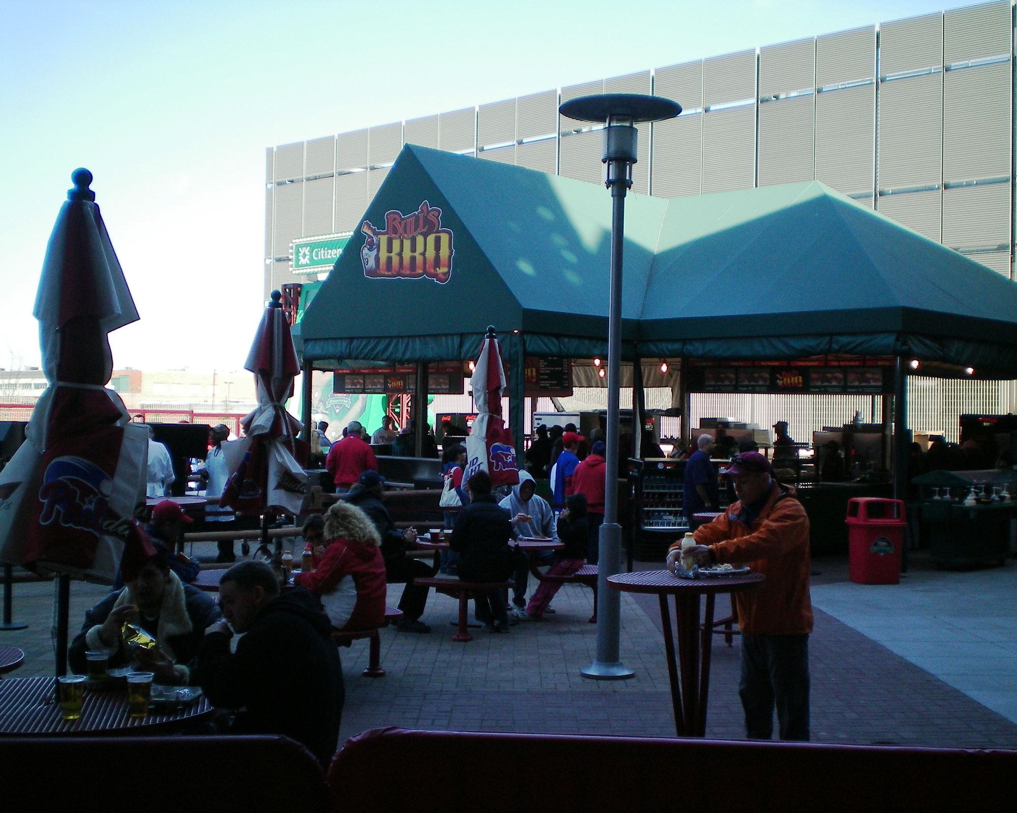 Bull's BBQ stand in Ashburn Alley at Citizens Bank Park