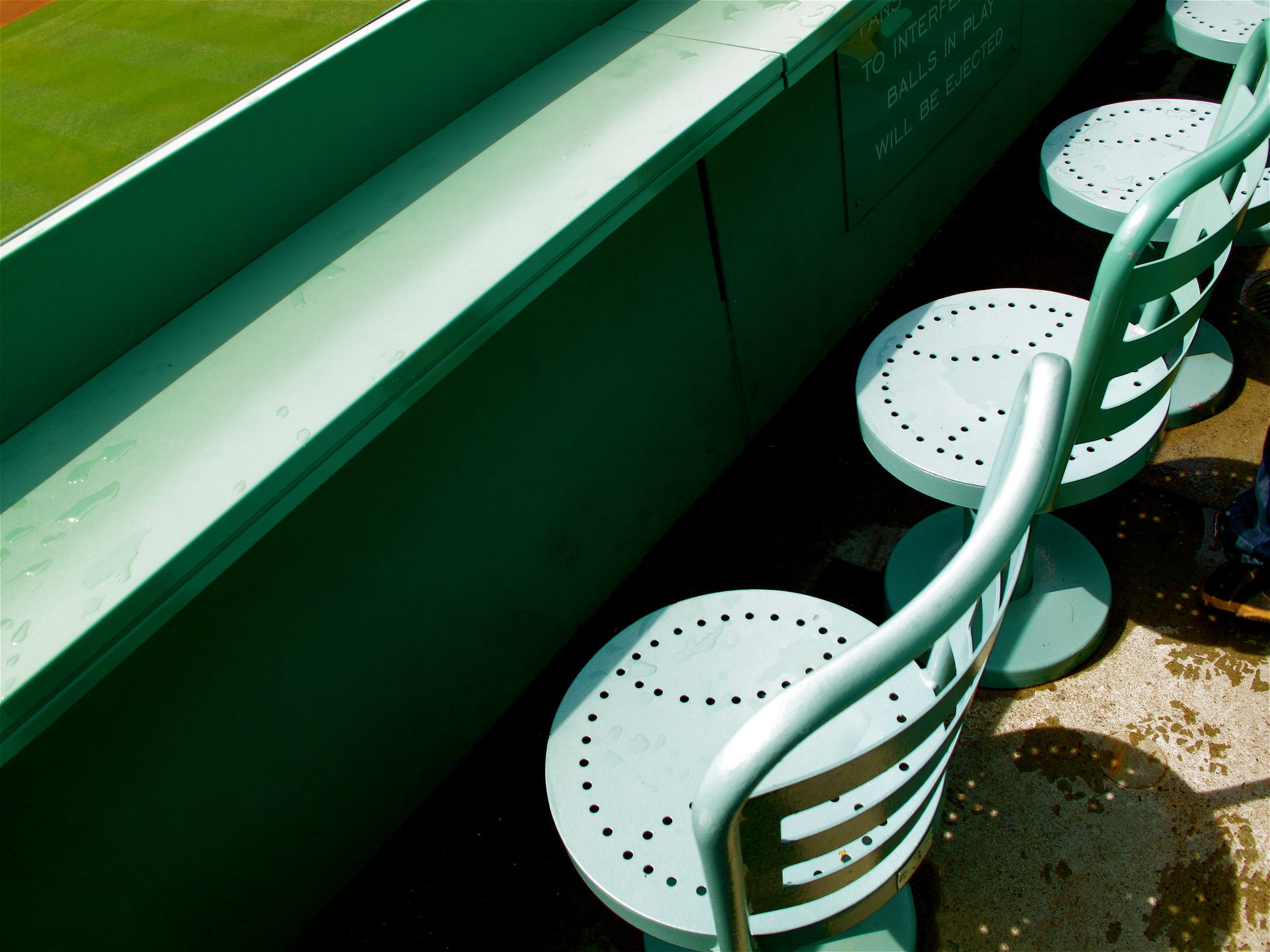 The Monster Seats atop the Green Monster at Fenway Park