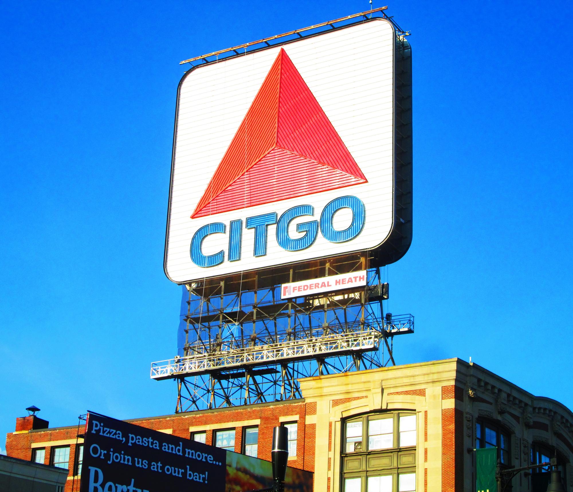 Kenmore Square and the Citgo sign near the Fenway hotel block
