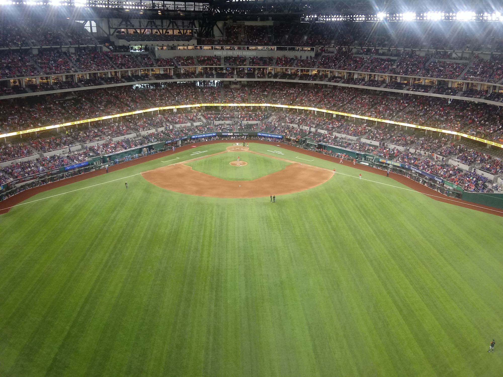 The field and seats at Globe Life Field