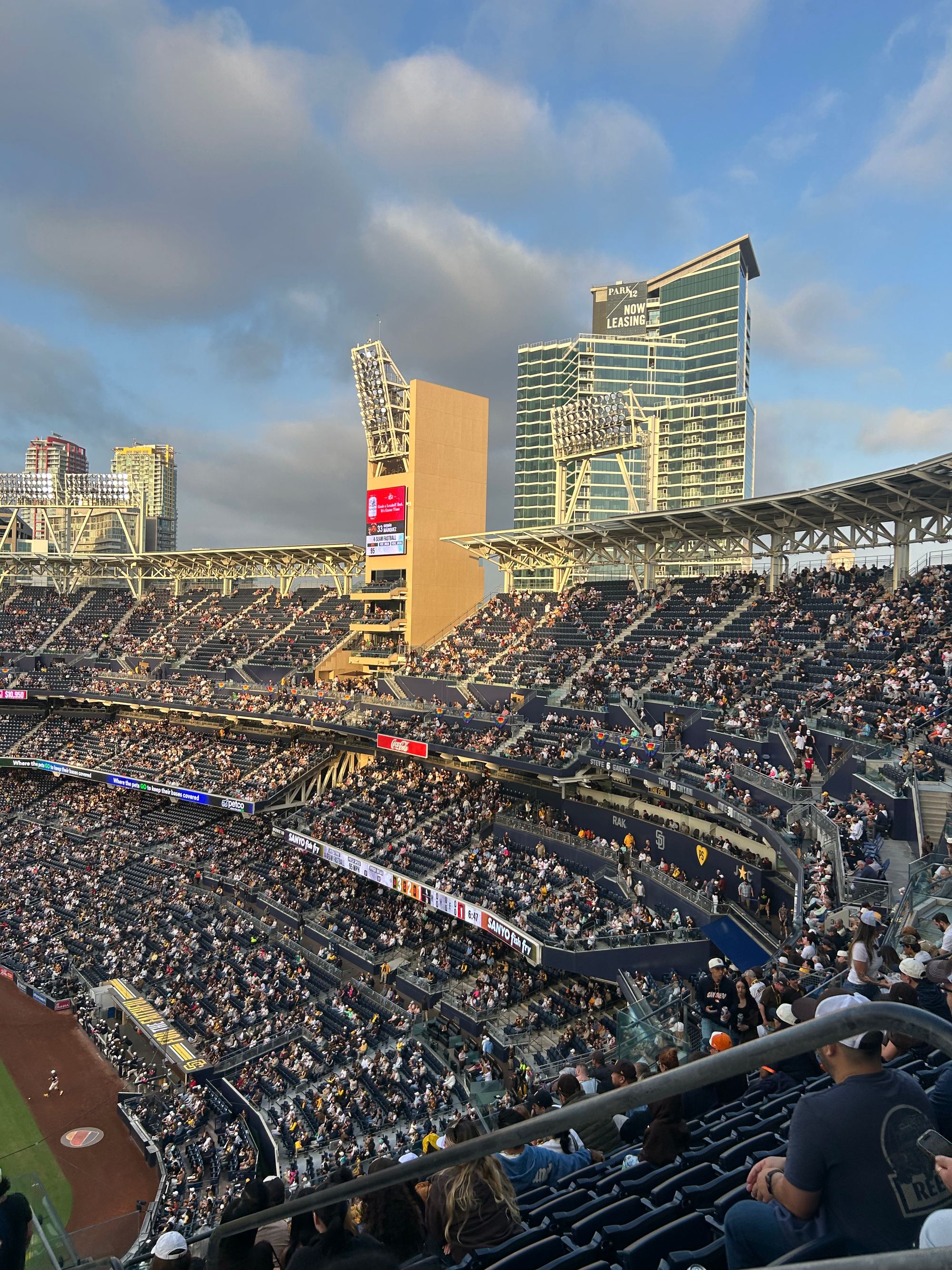 The upper deck seats at Petco Park