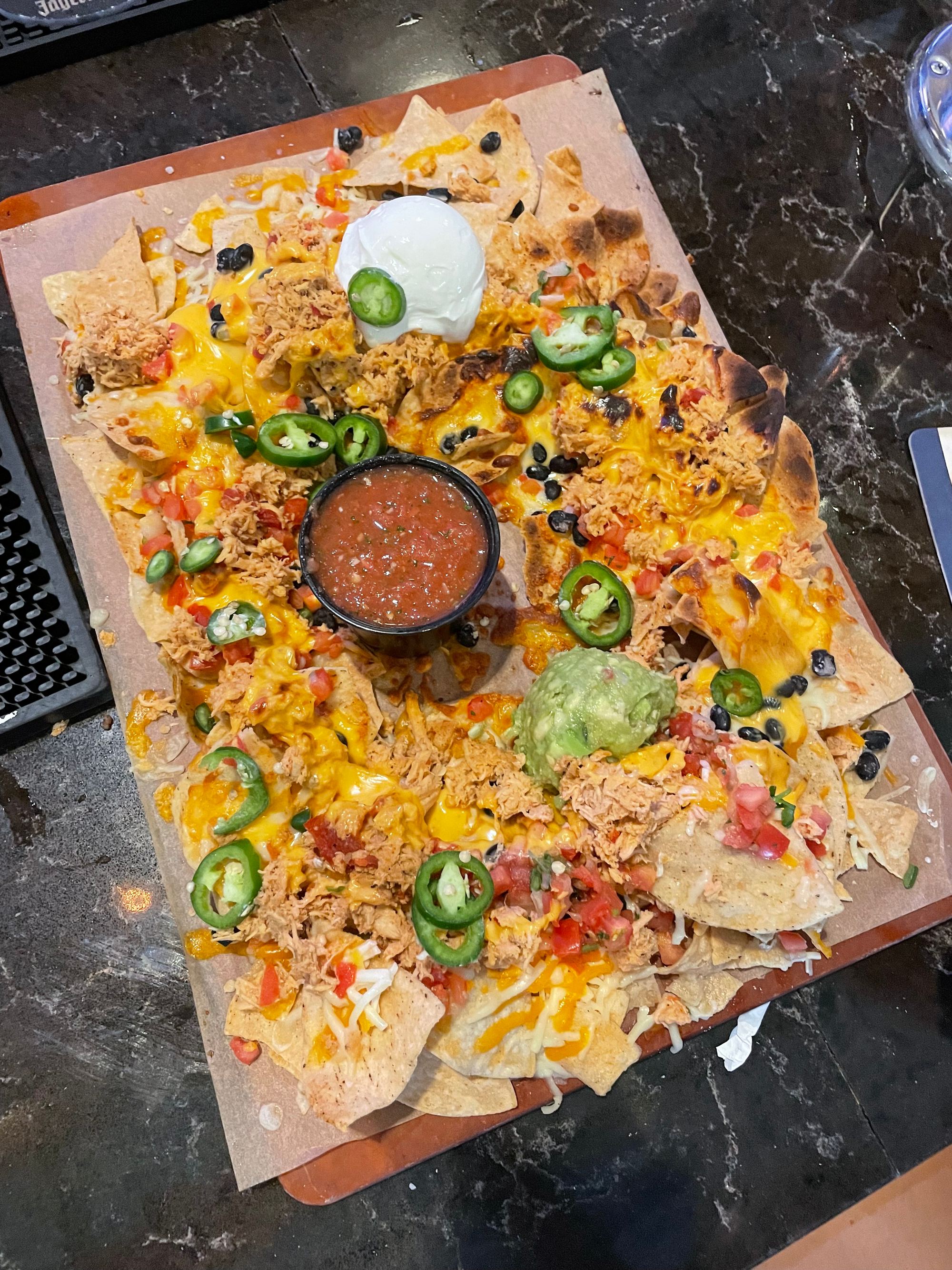 Loaded nachos at Truist Park